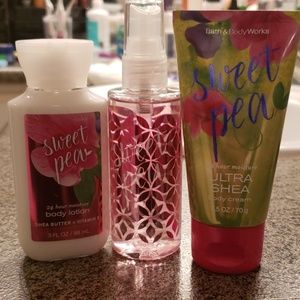 Bath and Body Works Sweet Pea travel set